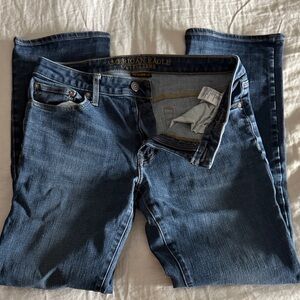 American Eagle Outfitters Men's Straight Jeans - Dark Blue